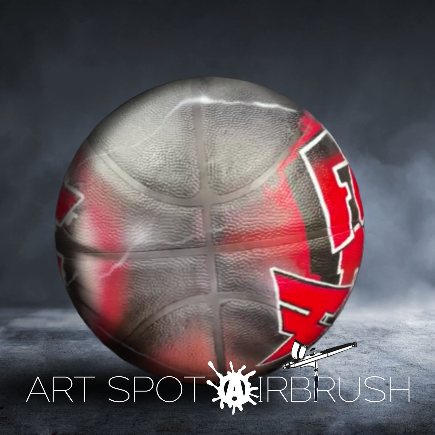 Personalized Basketball with Name in Graffiti