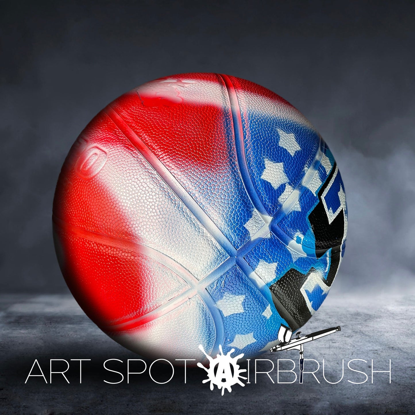 Personalized Basketball with Name in Graffiti