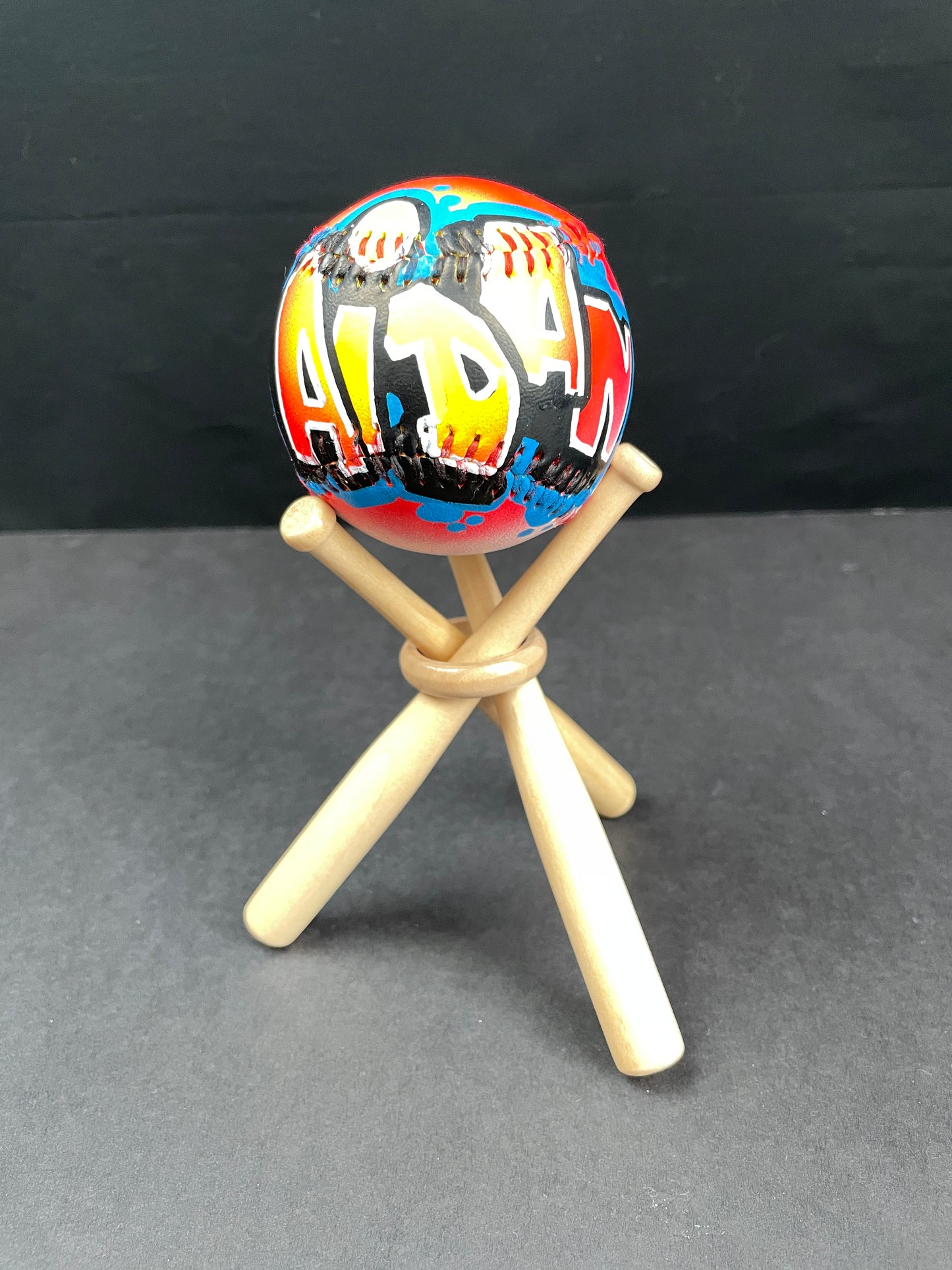 Personalized Baseball with Name in Graffiti