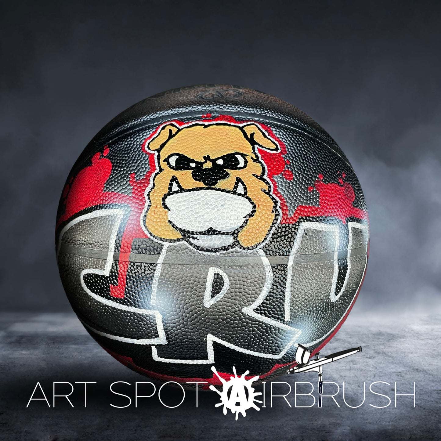 Personalized Basketball with Name in Graffiti