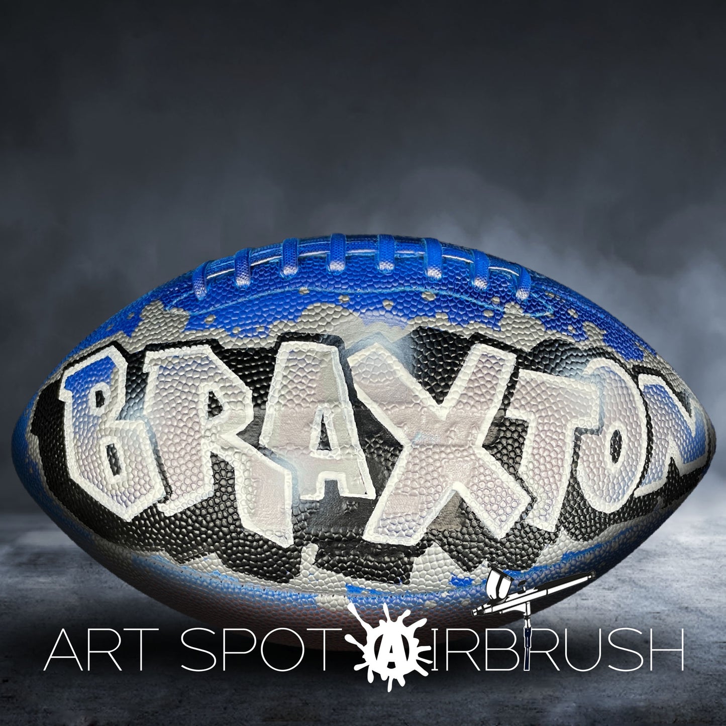 Football Personalized with a Name in Graffiti Style