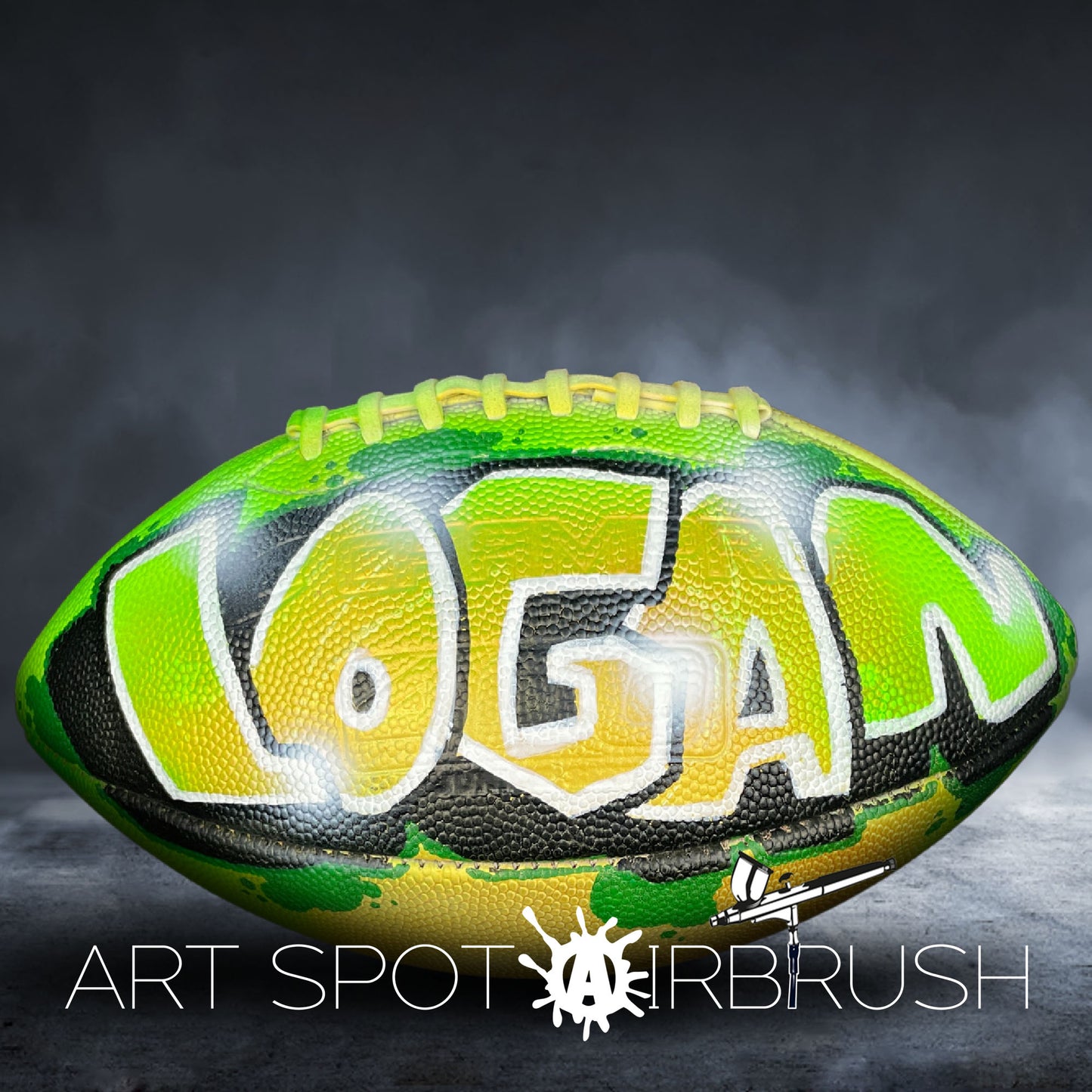 Football Customized with Name in Graffiti