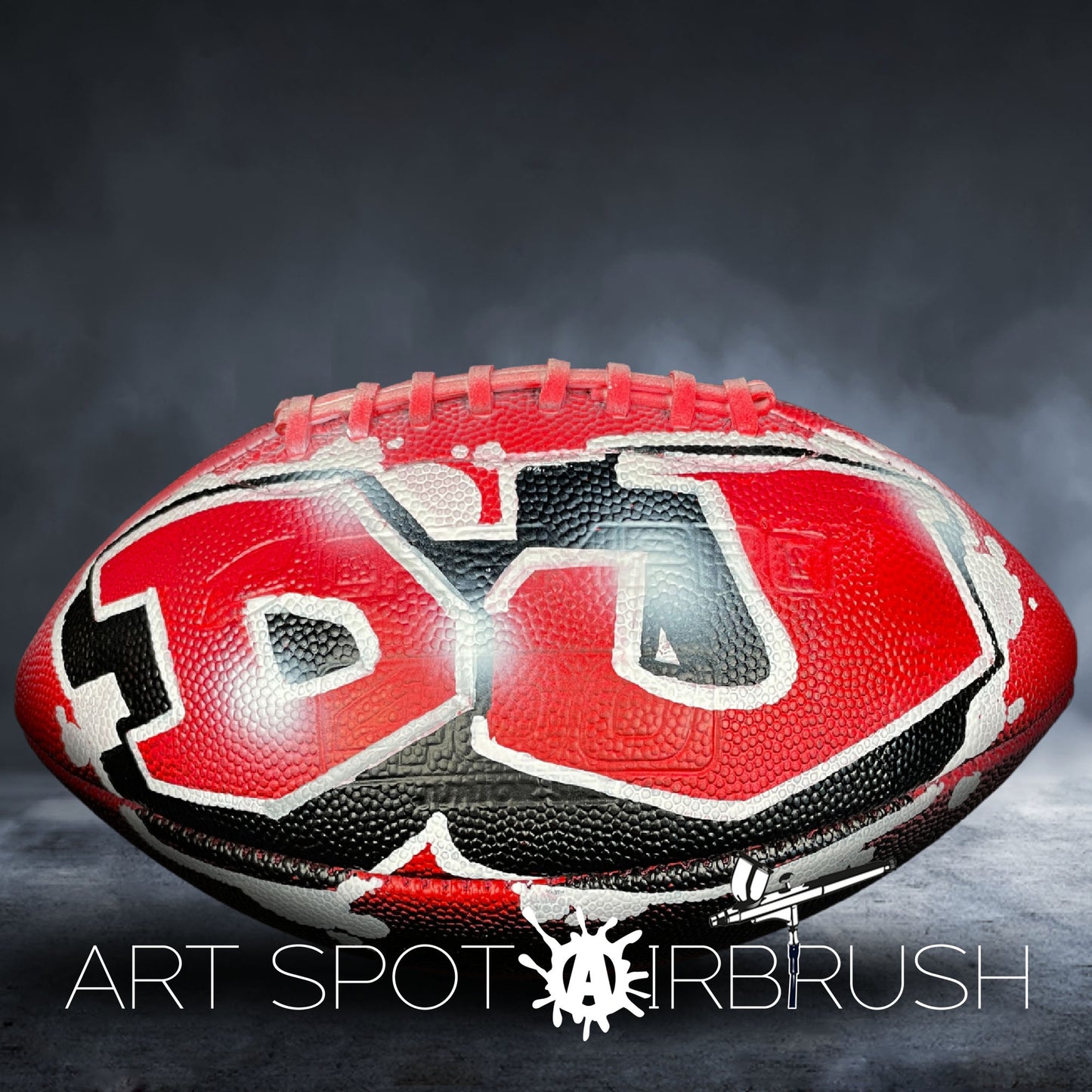 Football Customized with Name in Graffiti