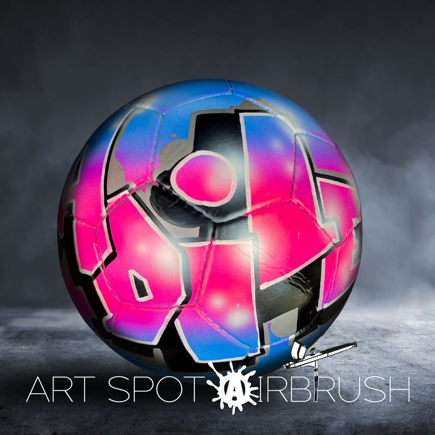 Personalized Soccer Ball with Custom Airbrush Name