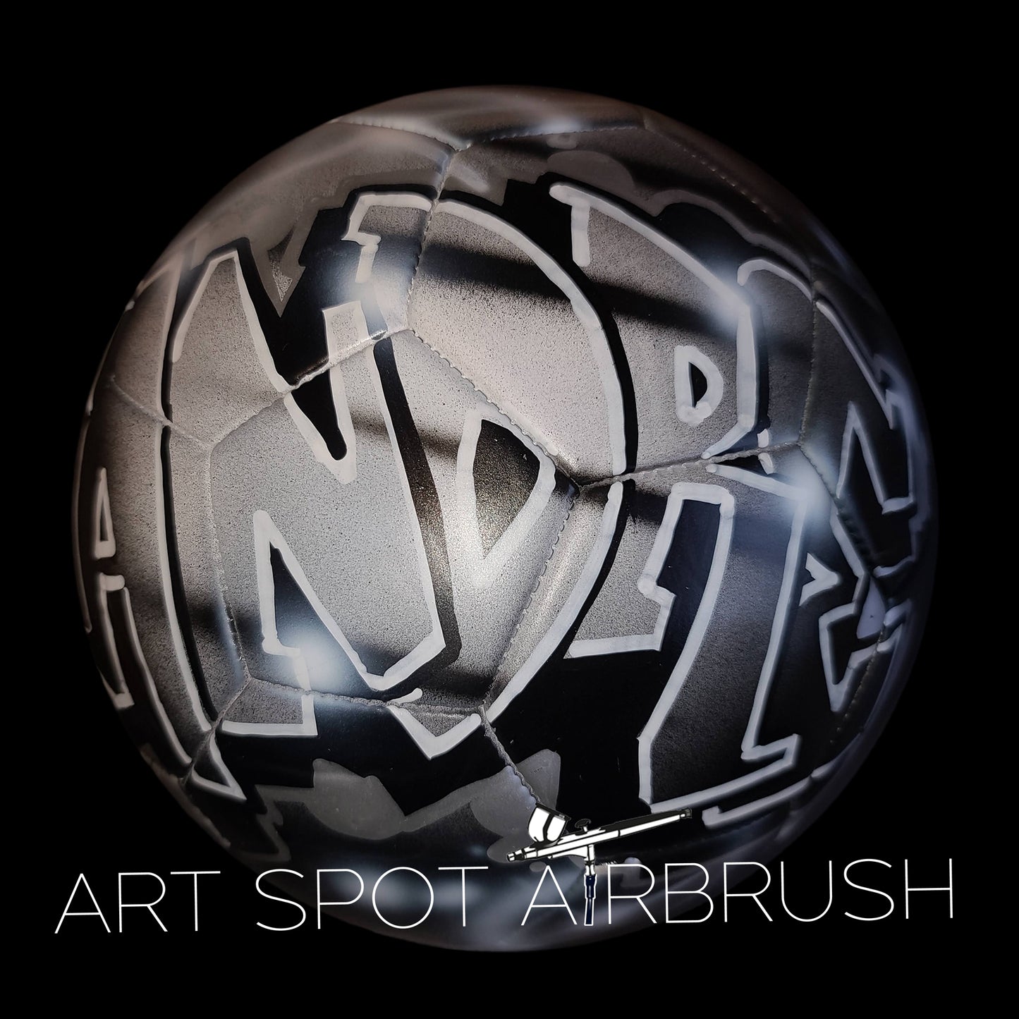 Personalized Soccer Ball with Custom Airbrush Name