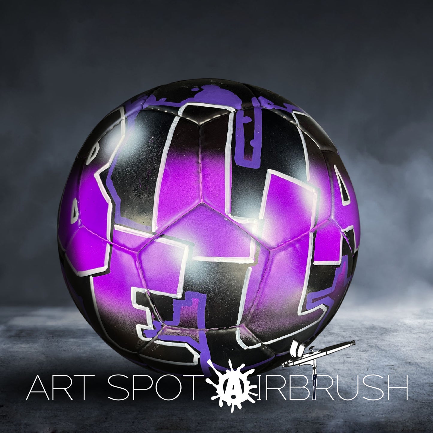 Personalized Soccer Ball with Name in Graffiti