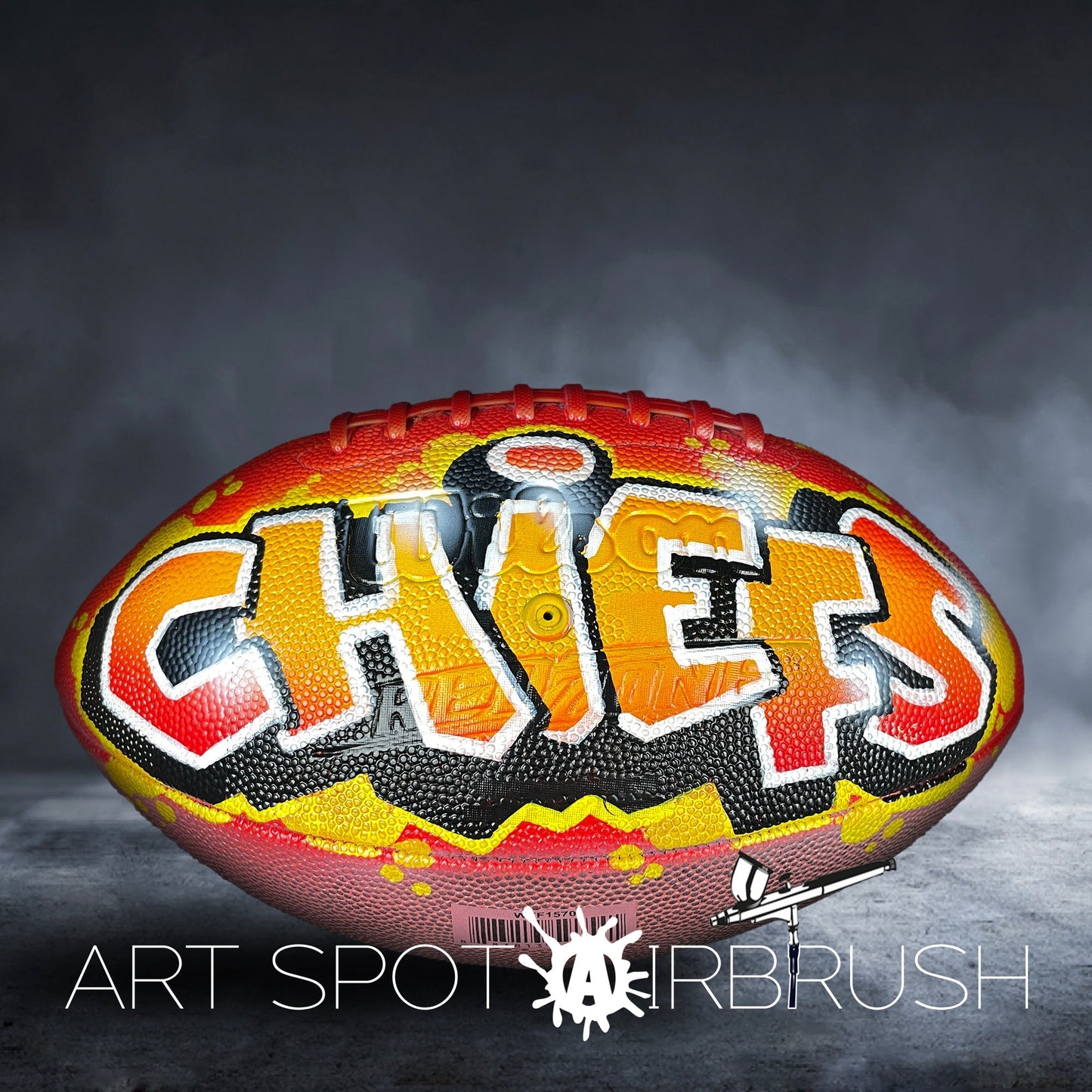 Football Customized with Name in Graffiti