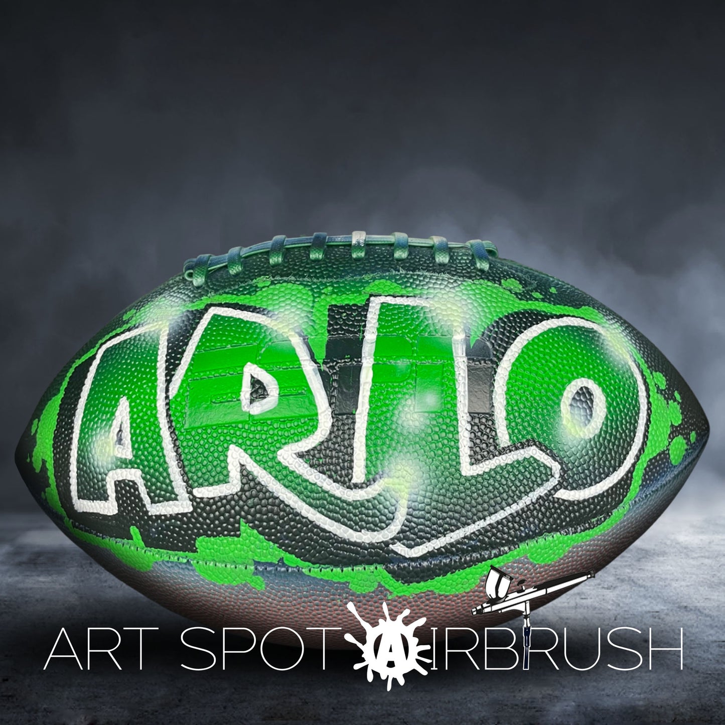 Personalized Football with Name in Graffiti