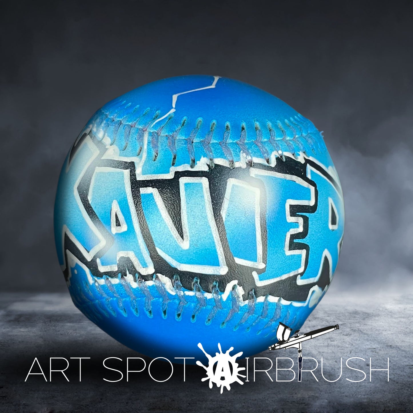 Personalized Baseball with Name in Graffiti