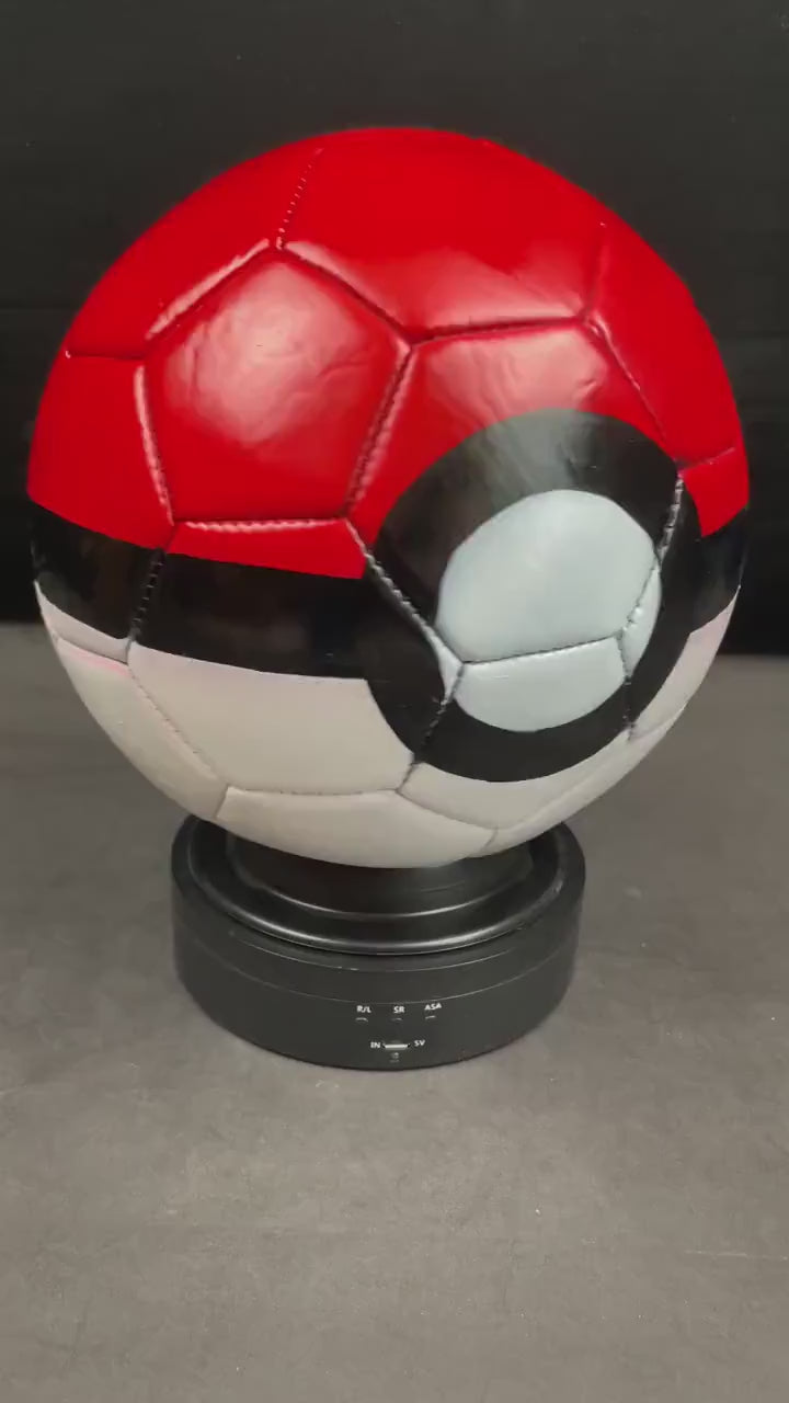 Custom Pokemon Soccer Ball, Hand-Painted Pokeball Design, Gift