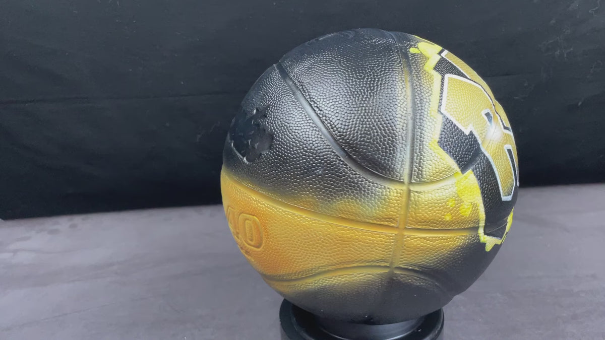 Custom Airbrush Basketball, Personalized Graffiti Name, Custom Colors