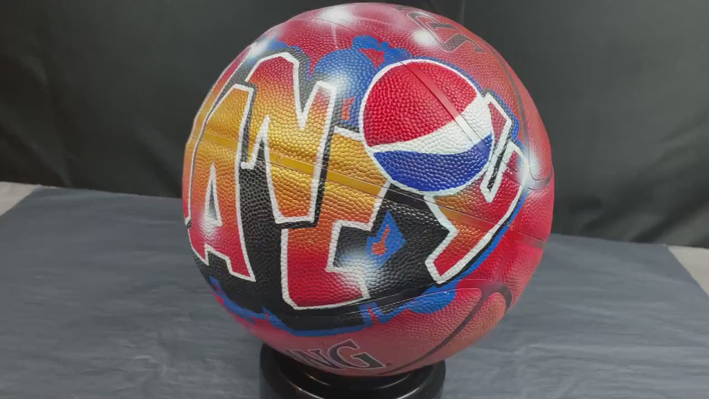 Basketball - Personalized with Custom Airbrush Graffiti and Hand Painted Name