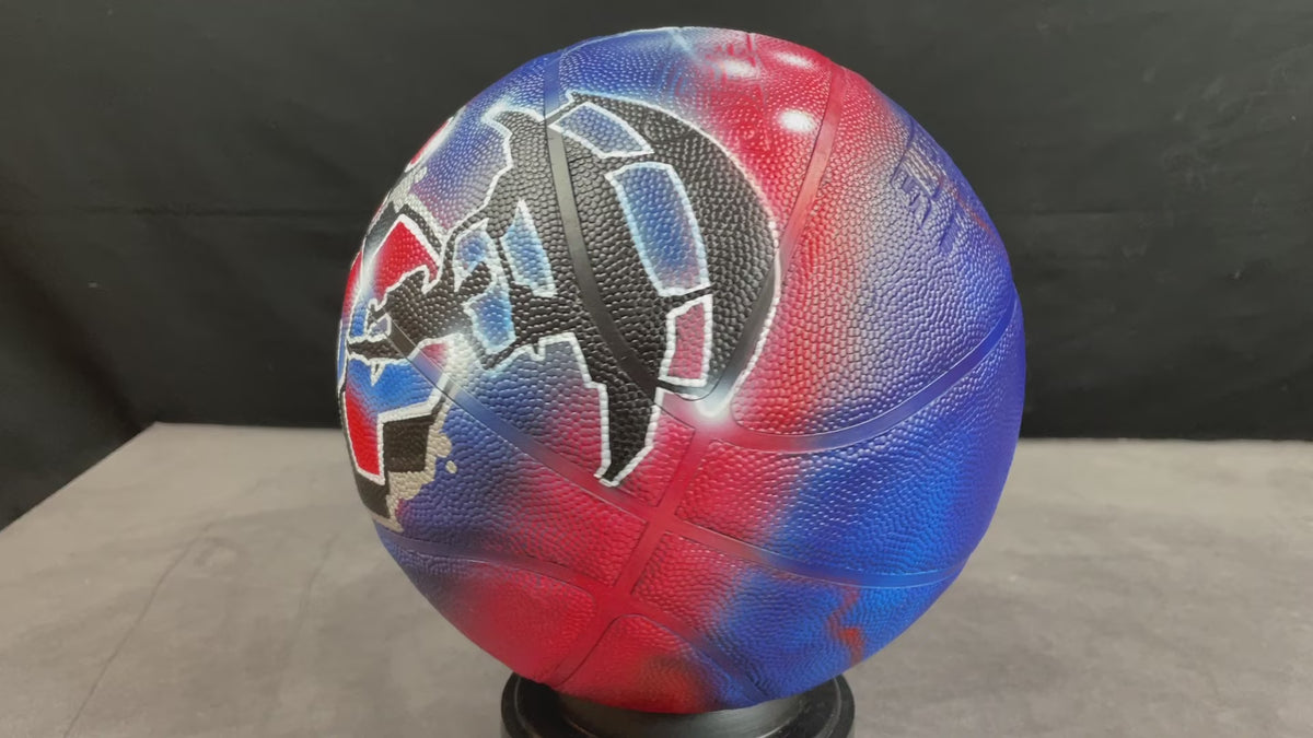 Custom Basketball with Name - Hand-Painted, Personalized, Graffiti Design