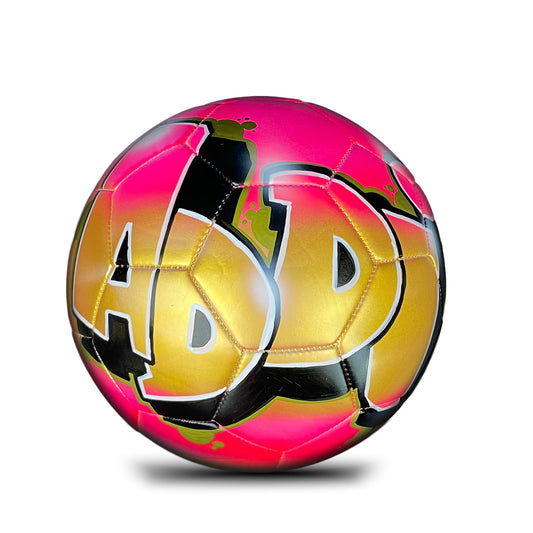 Personalized Soccer Ball with Name in Graffiti