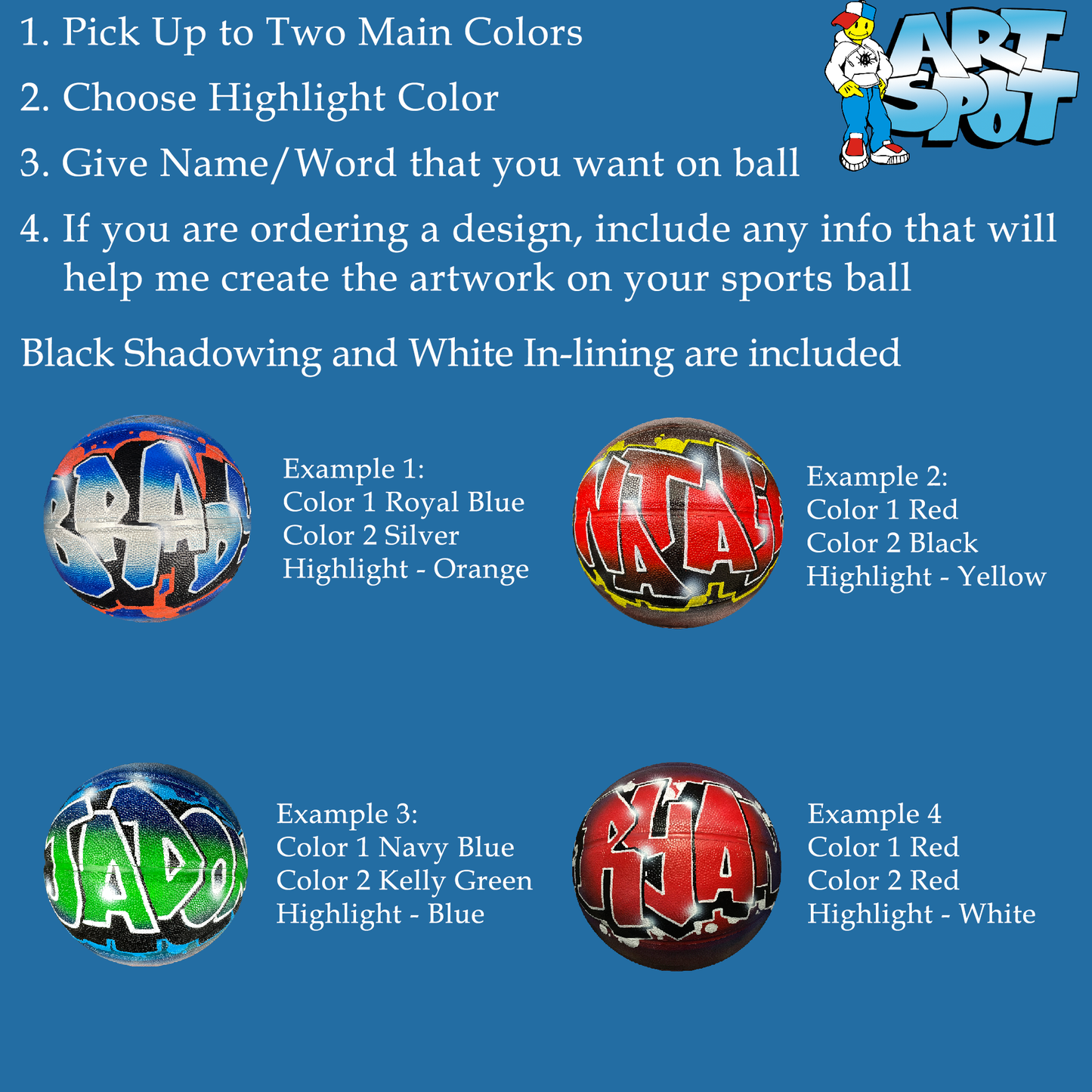 Custom Painted Volleyball